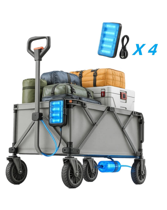 Collapsible Electric Wagon with Motorized Drive System